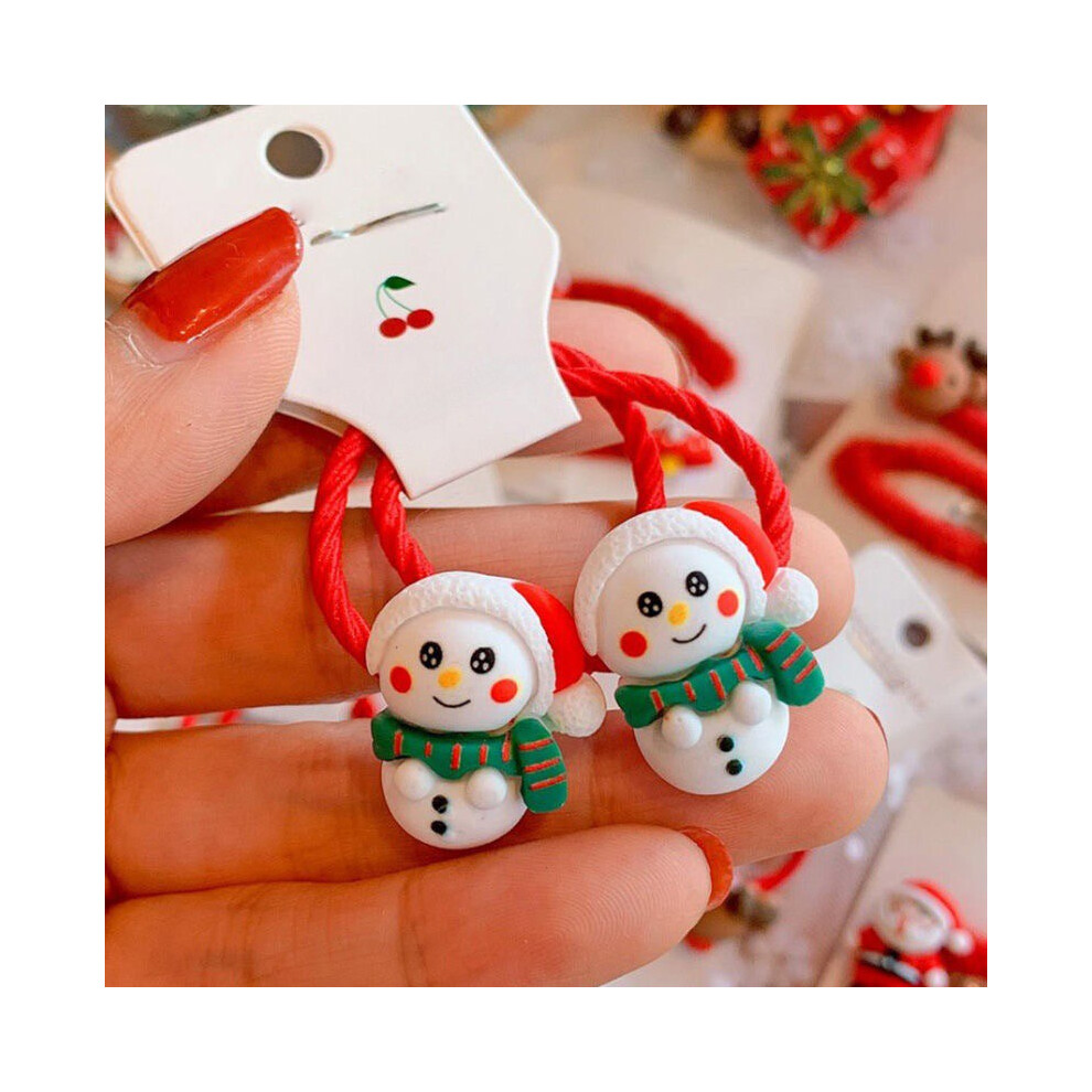 (E) Christmas Headband Children   Rubber  Cute Princess Headband
