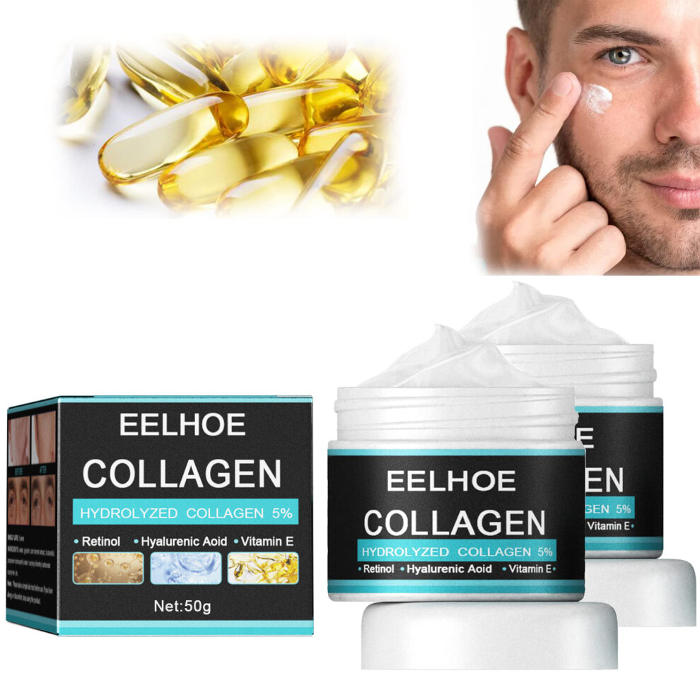 (Black) Cream For Men, Anti-Ageing Wrinkle Cream For Men, Natural Anti-Wrinkle Day And Night