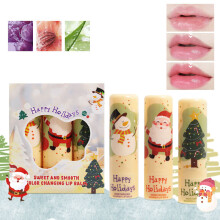 (Multicolor) Christmas Color Changing Lipstick 3-Pack
