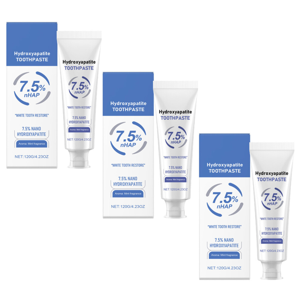 (B) 2PCS Hydroxyapatite Toothpaste For Advanced White Tooth Recover 120g