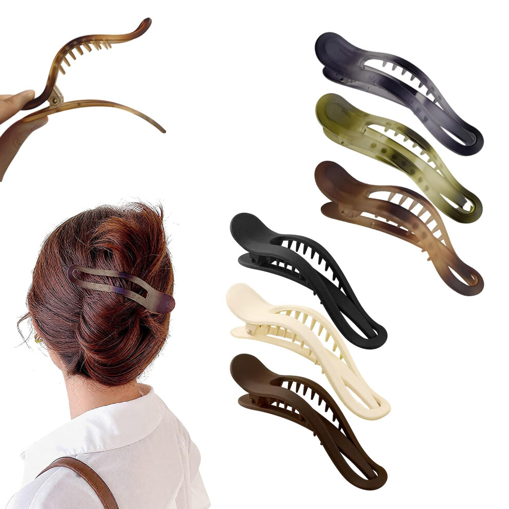 (D) Flat Hair Clips For Women Girls 2025  Flat Claw Clip And  Bill Hair Clips For Thick Hair  Bill Jaw Clips Hair Styling Accessories
