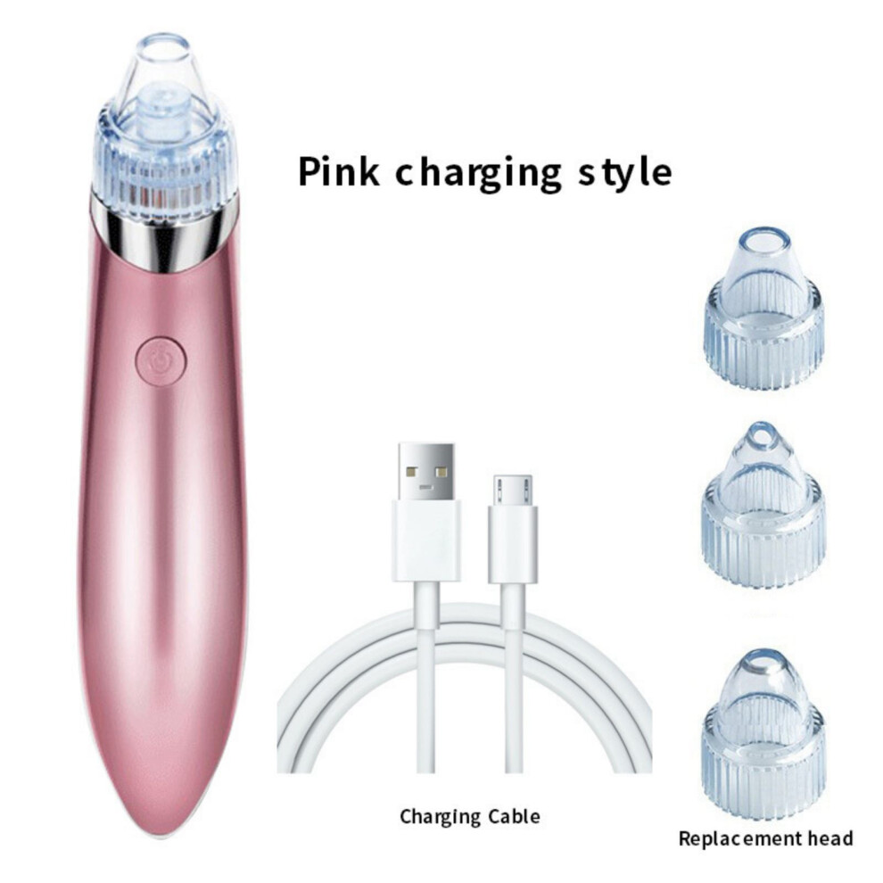 Pink (Pink) Vacuum Blackhead Suction Device Blackhead Remover Household Face Pore Cleaner Cosmetic Instrument Beauty Face Care