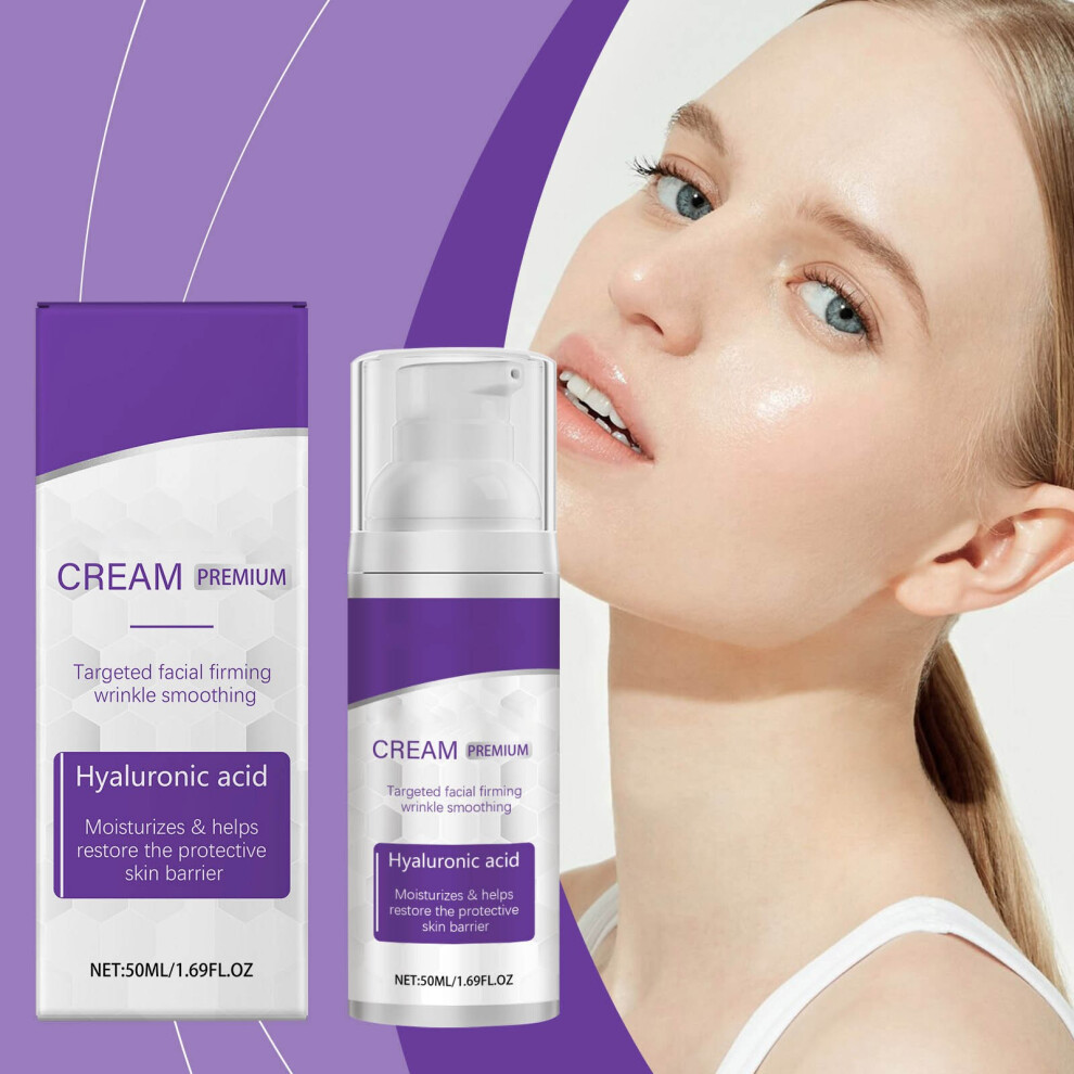 (White) Instant Face Lift Cream 2-Minute Temporary Tightening Cream Smoothing Fine Lines And Wrinkles For Face And Neck 50ml
