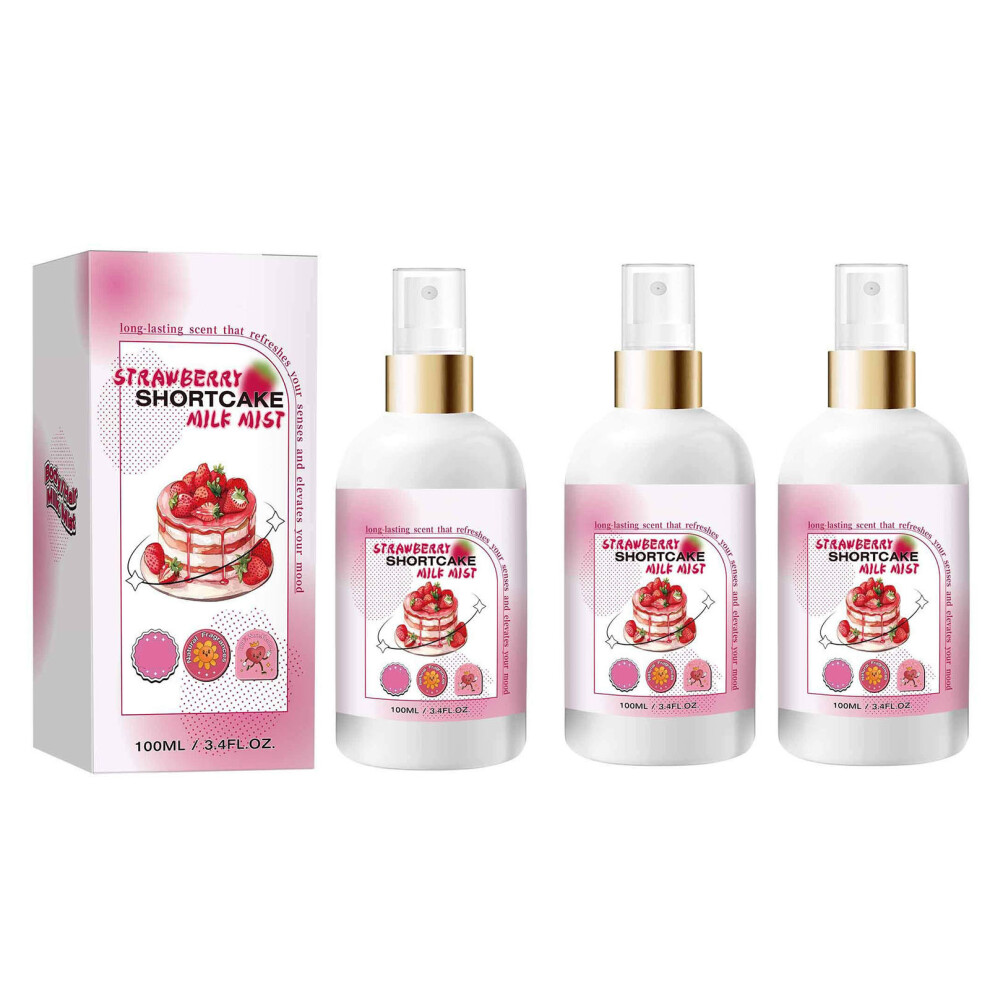 (B) Strawberry Cream Milk Body Spray Body Spray Female Strawberry Cream Body Cream Moisturizing 100ml-image-OPC-PM9NWNN-NEW