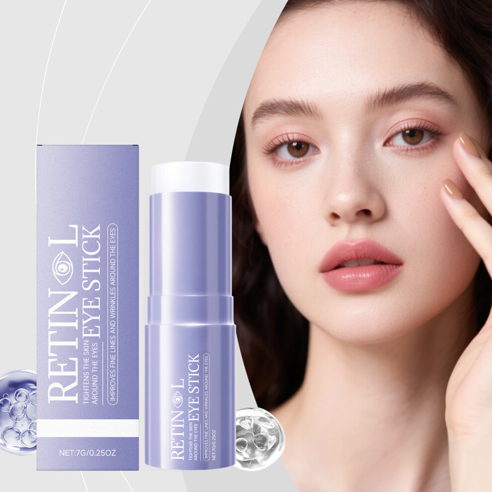 Cream/Dark (Multicolor) Wrinkle Firming Retinol Eye Stick - Eye To Fade Fine Lines Puffiness And Circles - Hydrating Eye Stick