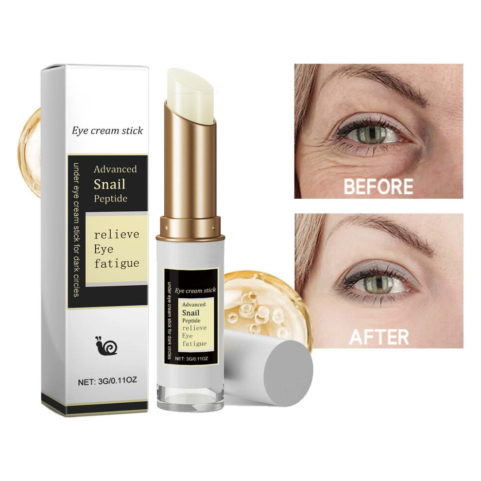 White/Cream/Dark () Eye For Circles Eye Puffiness Under Eye Bags Wrinkle Snail Eye Stick 3G
