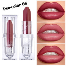 (C) Double-ended Lipstick With Moisturizing Fine Long-lasting Color Hydration Gradient Effect Application And Pearl Glitter