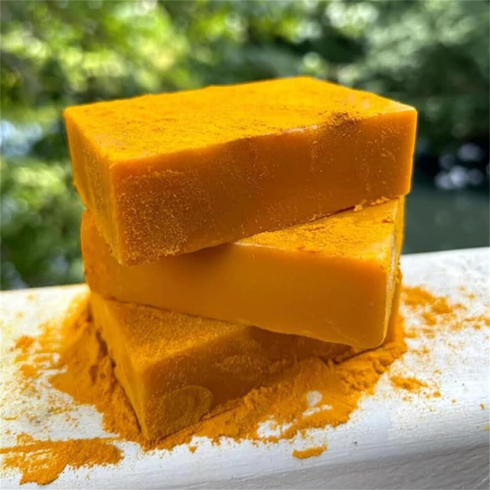 (Multicolor) Soap Lemon Turmeric Soap Tablets Cleansing Turmeric Soap Facial And Body Shower Soap Firming Pores And Removing Pigments