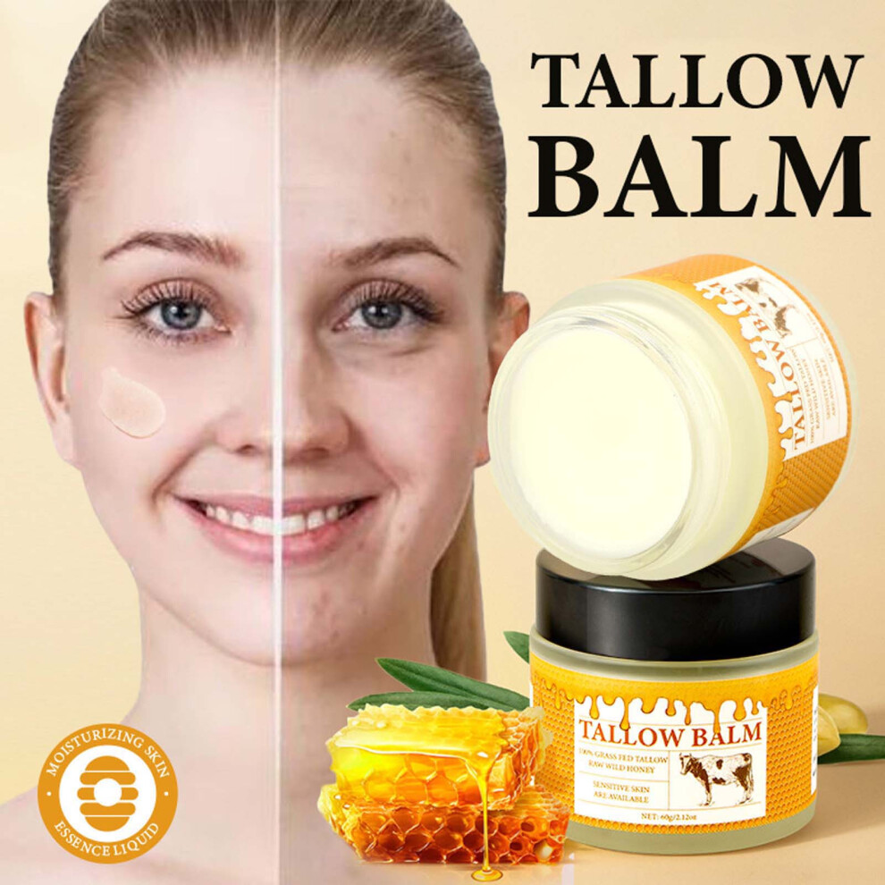 White/Cream () Tallow Moisturizing Nourishes And Soothes The Face With Moisturizing