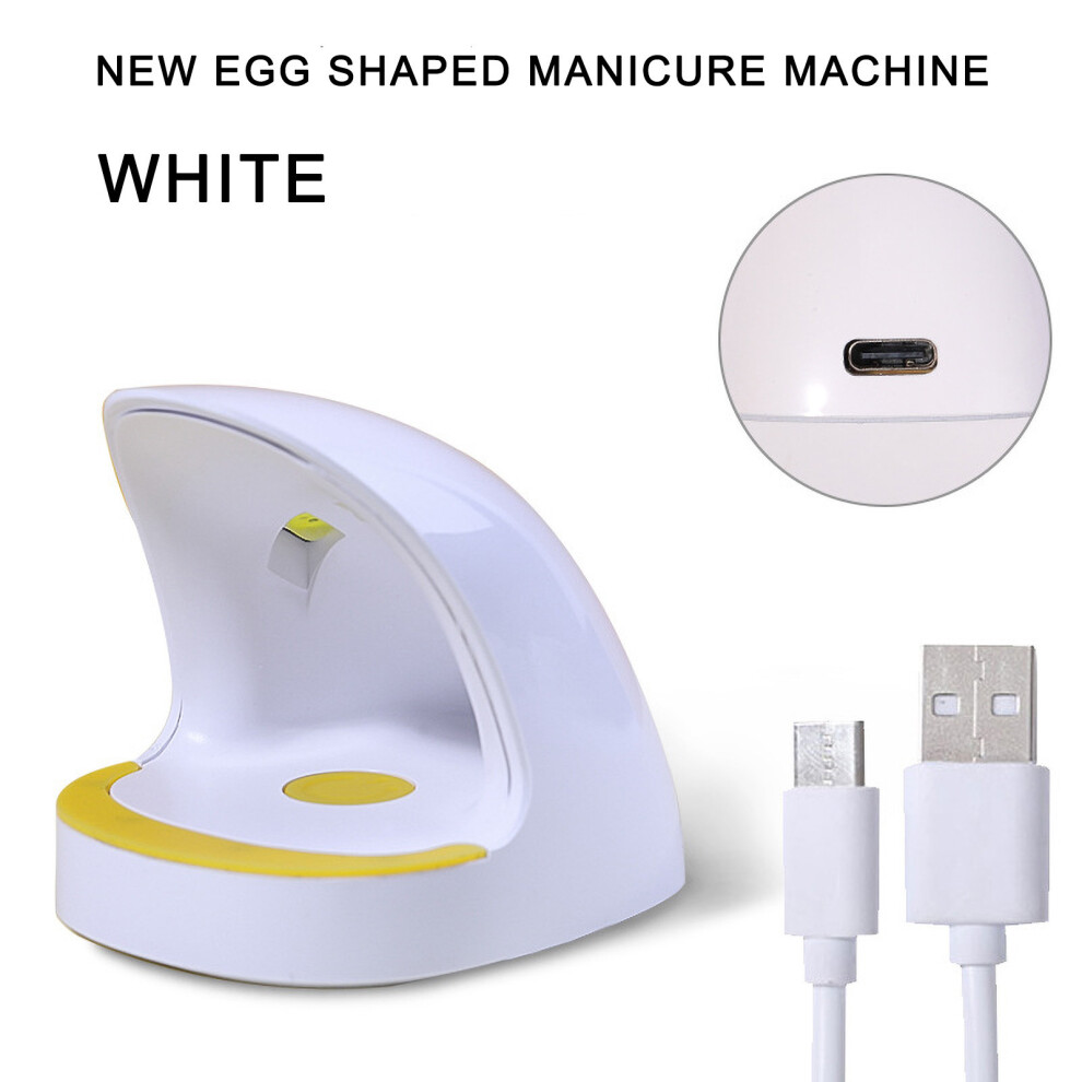 (White) Phototherapy Lamp Mini Portable Nail Lamp Quick-drying Finger