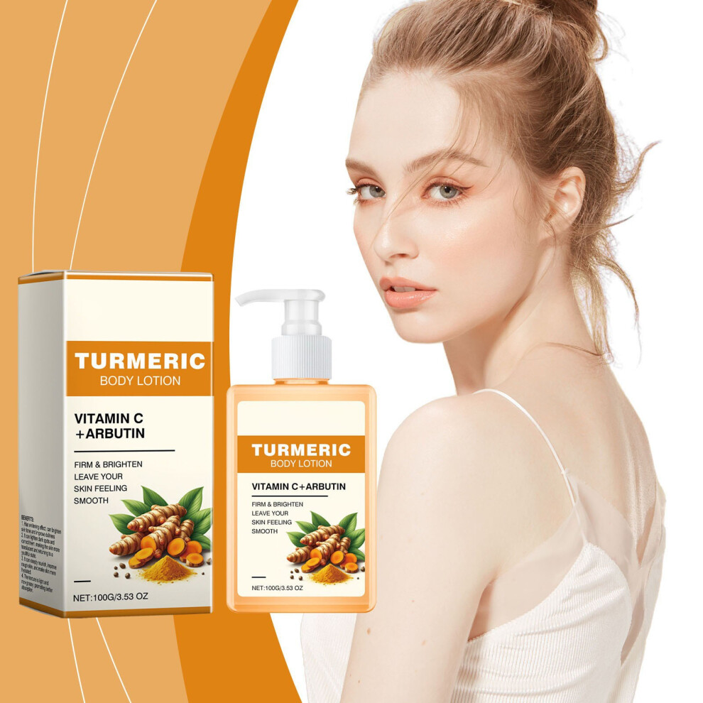 Yellow (Yellow) Turmeric Brightening Body Milk Deeped Moisturising And Brightening Gentle Ingredients 100Ml