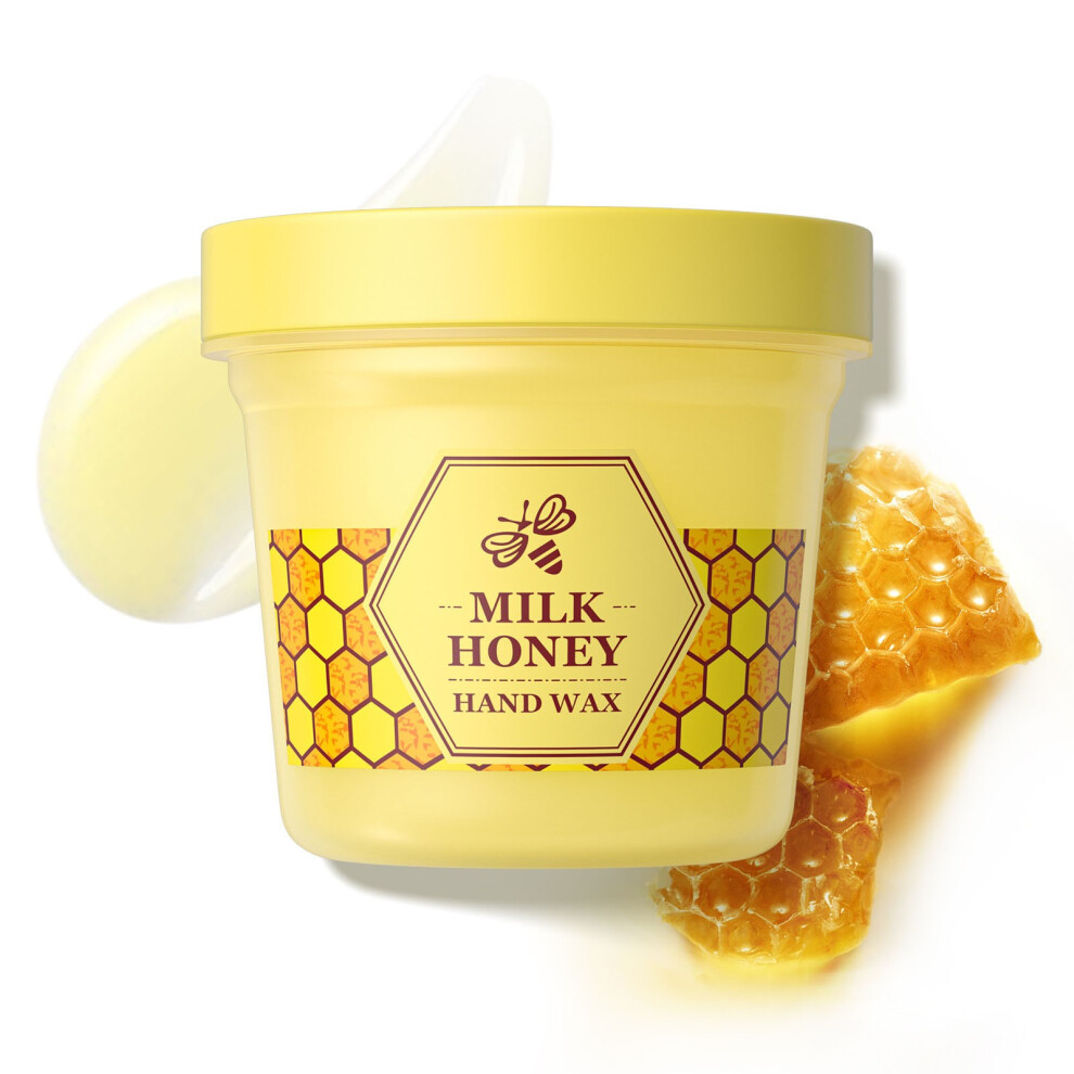 (Yellow) Milk Mel  Hand Wax Moisturizing And Moisturizing Hand Mask Hand Cream 120g