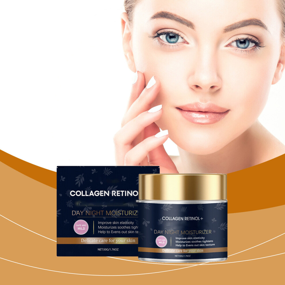 Cream (Multicolor) Retinol Antiwrinkie Facial Day And Night Moisturizer Lifting Firming Tightening With Hyaluronicacid 50G