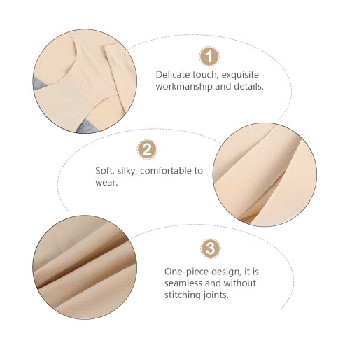 2Stück Ice Silk Slips Mittelhohe Taille Nahtlos 2