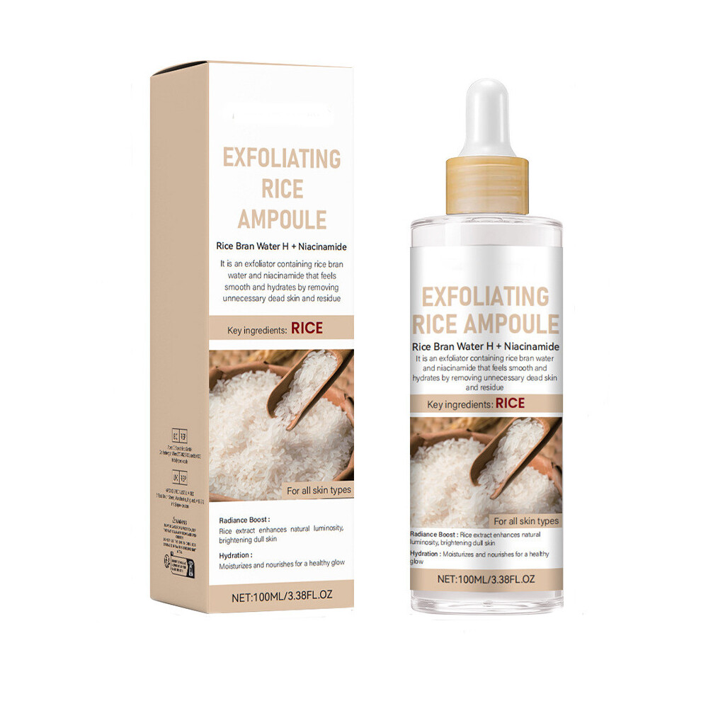 (B) Rice Peeling Ampoule Soft Exfoliating Face And Body Scrub Dead Cells Blackheads Remover For All Types 100ml