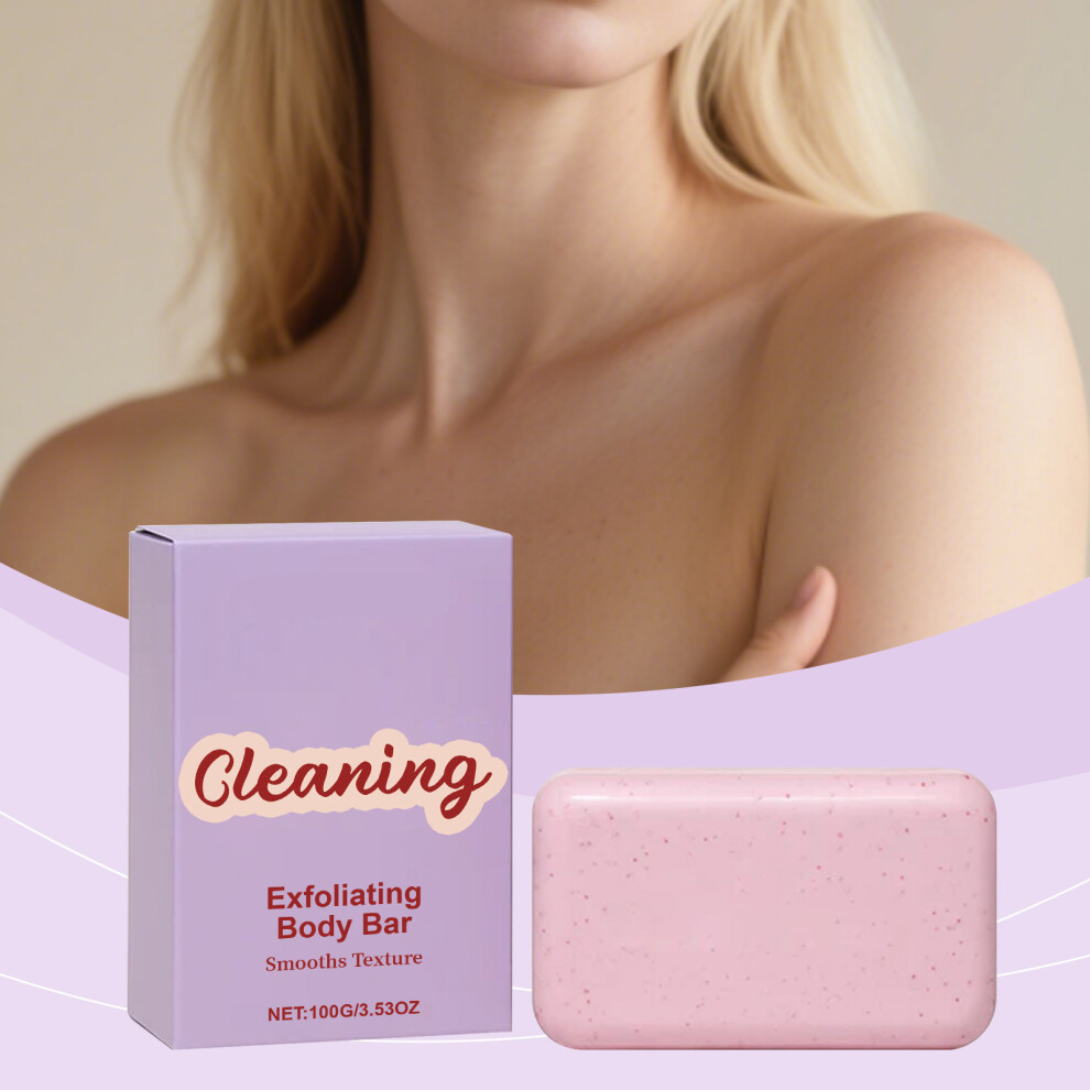 (Multicolor) Body Exfoliating Cleansing Soap Gentle Scrub Exfoliation Moisturizing Softening And Improving Rough 100g