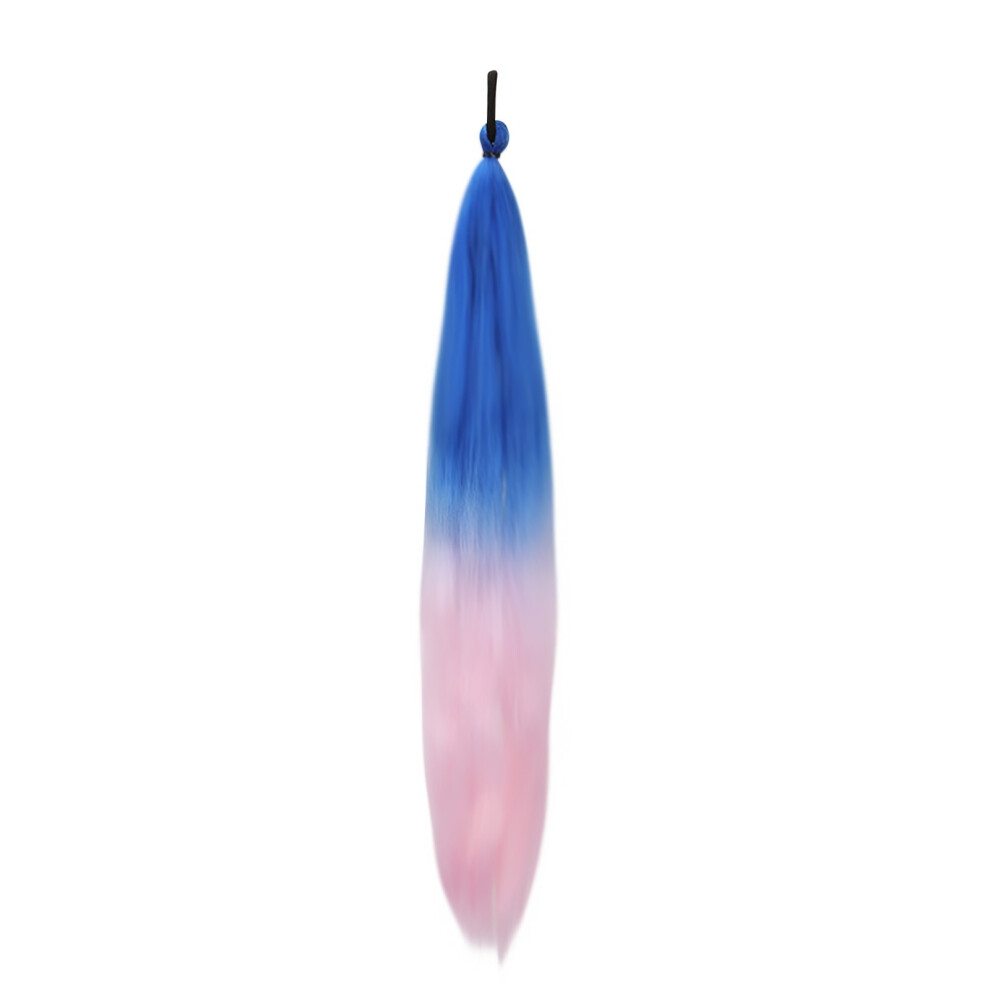 (I) Wig Ponytail Colored Boxing Braid Children's Elastic Rope Rubber Bands Boxing Braid Wig Ponytail Hair Extension