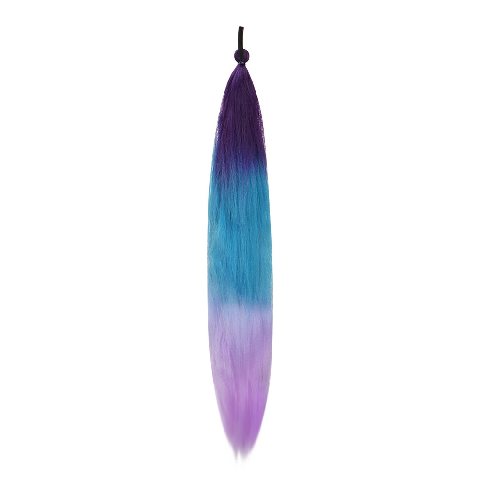 (K) Wig Ponytail Colored Boxing Braid Children's Elastic Rope Rubber Bands Boxing Braid Wig Ponytail Hair Extension