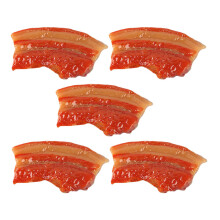 5 pièces fausses tranches viande striée, accessoire photo vitrine