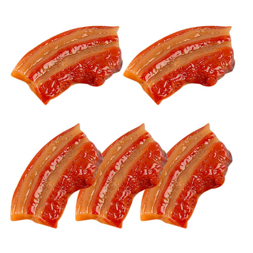 5 pièces fausses tranches viande striée, accessoire photo vitrine 2