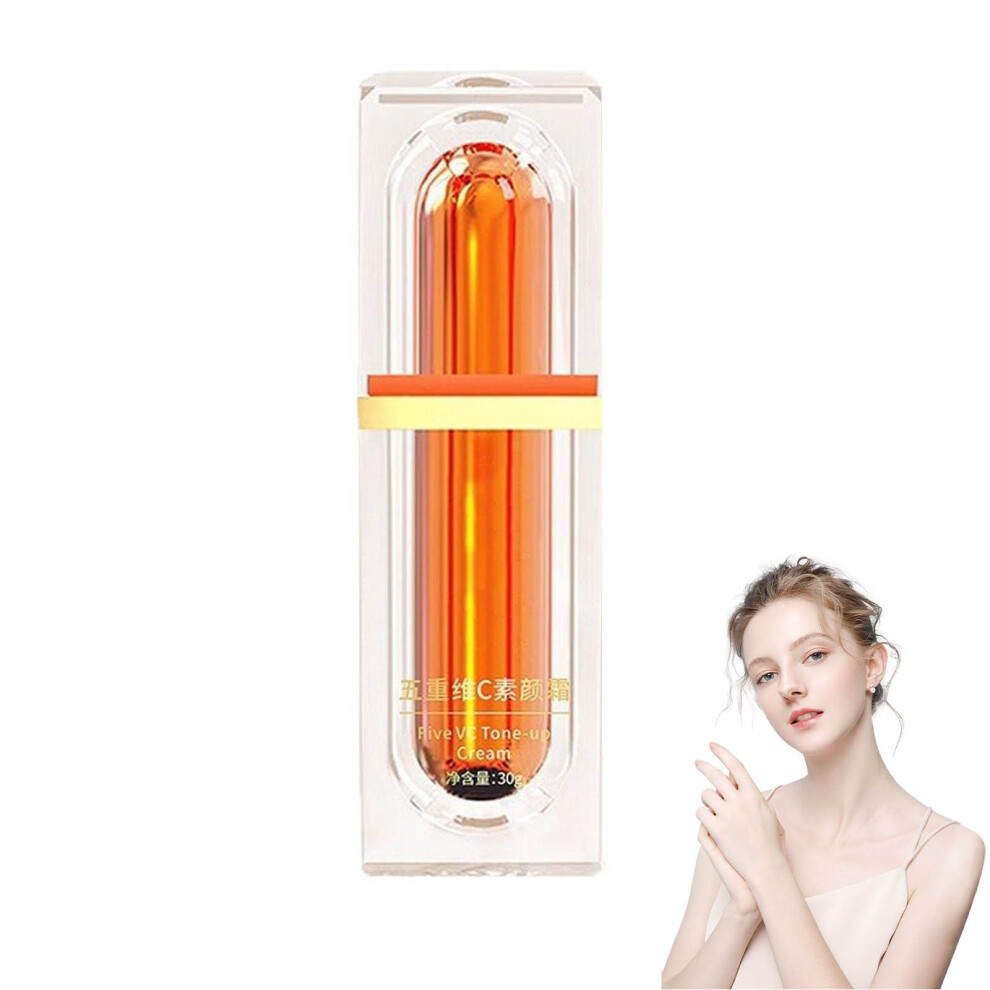 Cream (Multicolor) Five Fold Vc Facial Shrinks Pores Brightens Skin Tone Moisturizes And Moisturizes Skin 30G