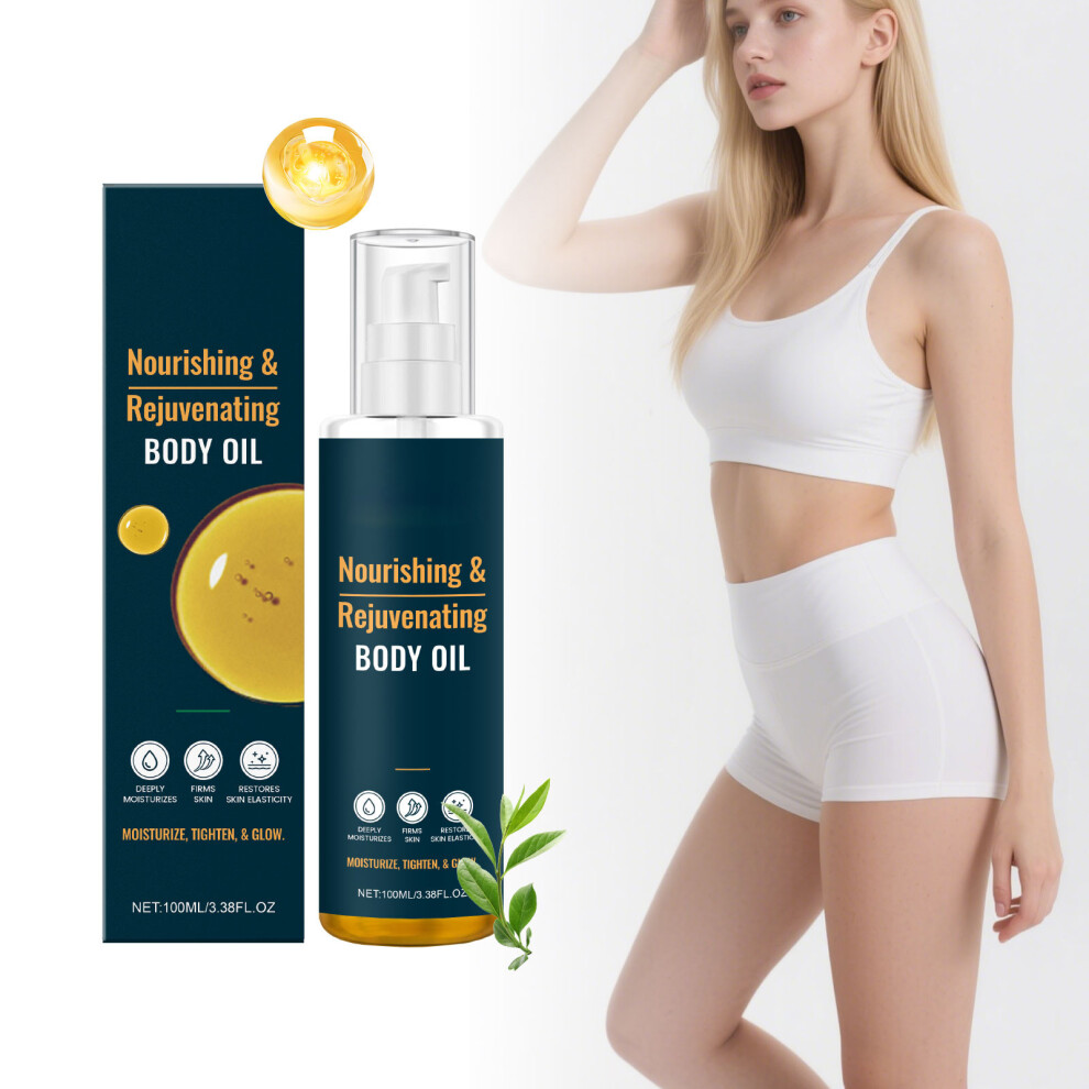 Brown (Brown) Body Brightening Oil Repairs Dull Hydration Locks In Hydration Nourishes Brightens And Evens Out Tone 100Ml