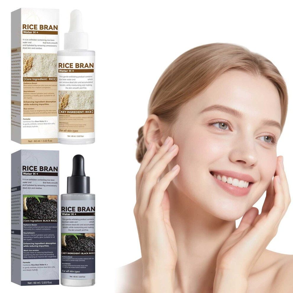 White (Multicolor) Rice Exfoliant Rice Ampoule Rice Ampoule Rice Exfoliating Peeling Solution Moisturizing Pore For Face 100Ml