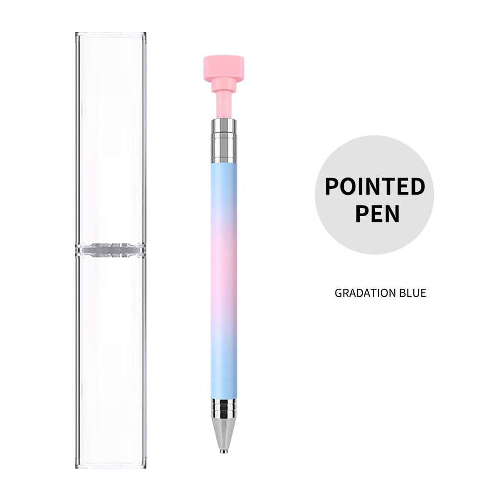 (B) Nail Point Drill Pen Tool Rotary Stick Drill Stick Drill Pen Nail Ornaments Decorative Drill