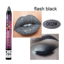 (B) Lip Gloss Lipstick Pen Eyeshadow Stick Shiny 2 In 1 Set Easy To Color 12 Colors