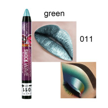 (K) Lip Gloss Lipstick Pen Eyeshadow Stick Shiny 2 In 1 Set Easy To Color 12 Colors