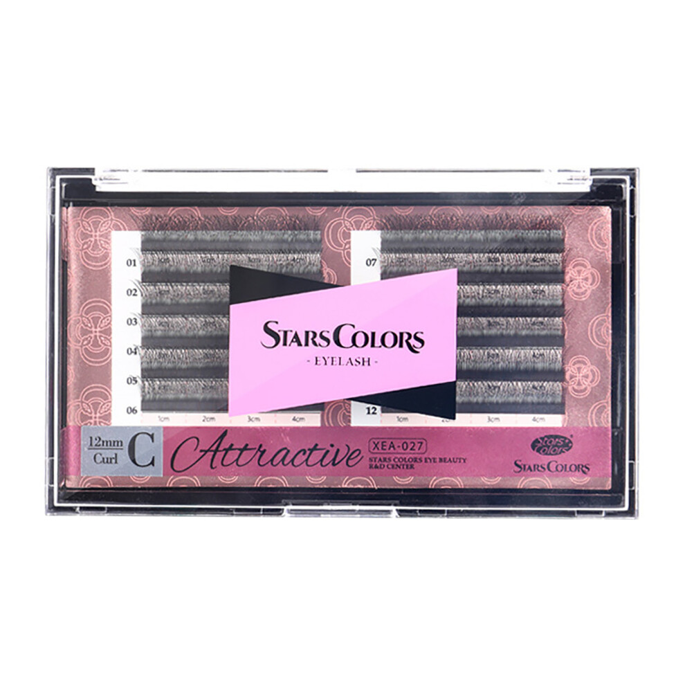 Black (Black) Grafting False Eyelashes, Curling And Slender Eyelashes, 12 Rows Of Large