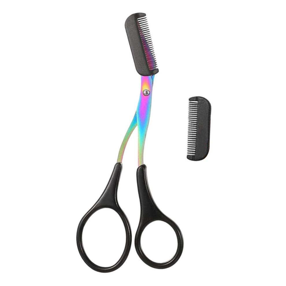 (A) Eyebrow Trimmers Scissor 2025  Eyebrow Scissors With Comb Precision Eyebrow Trimming Scissors Non- Eyebrow Cutter Hair Removal Eyebrow Scissors