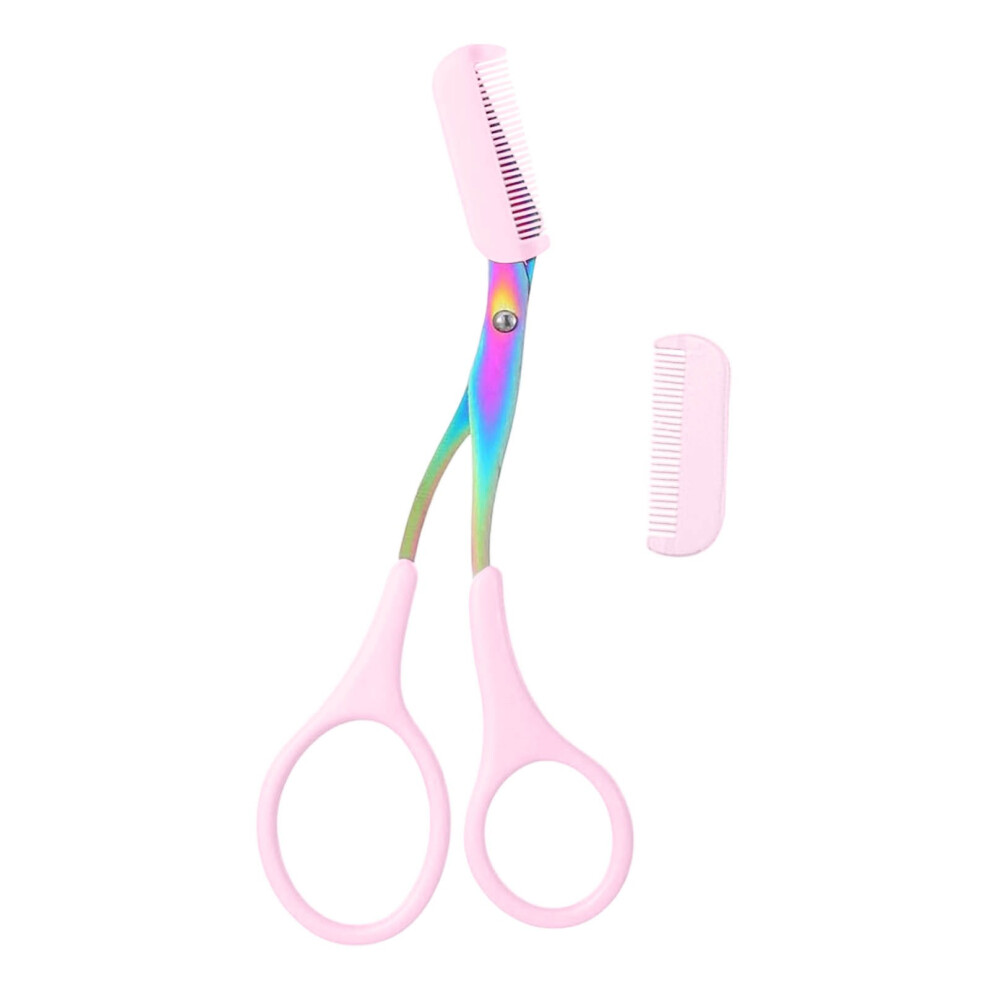 (D) Eyebrow Trimmers Scissor 2025  Eyebrow Scissors With Comb Precision Eyebrow Trimming Scissors Non- Eyebrow Cutter Hair Removal Eyebrow Scissors