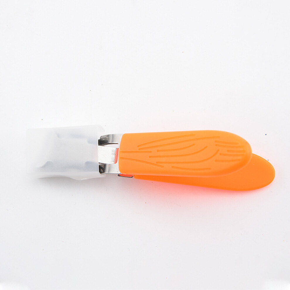 Orange (Orange) Wide Jaw Opening Antisplash Slanted Nail Clipper