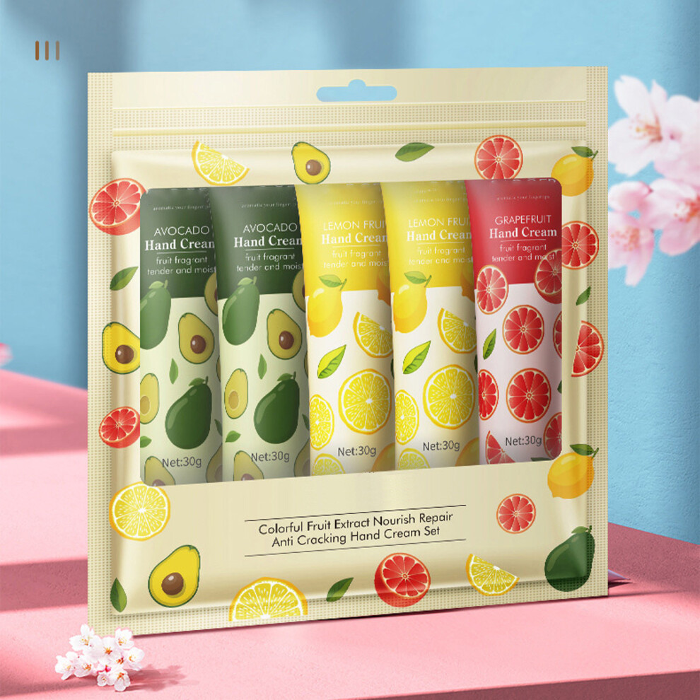 (Multicolor) Fruit Care Hand Cream  Set Hand Cream High Moisturizing Tendersmooth Hand-image-OPC-PM9NZRS-NEW