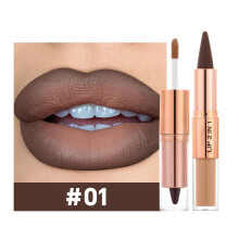 (A) Ended Lipstick With Glossy And Matte Ends Long-lasting Non-fading And Non-transferable With R Effect