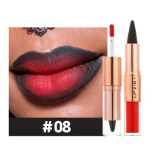 (H) Ended Lipstick With Glossy And Matte Ends Long-lasting Non-fading And Non-transferable With R Effect