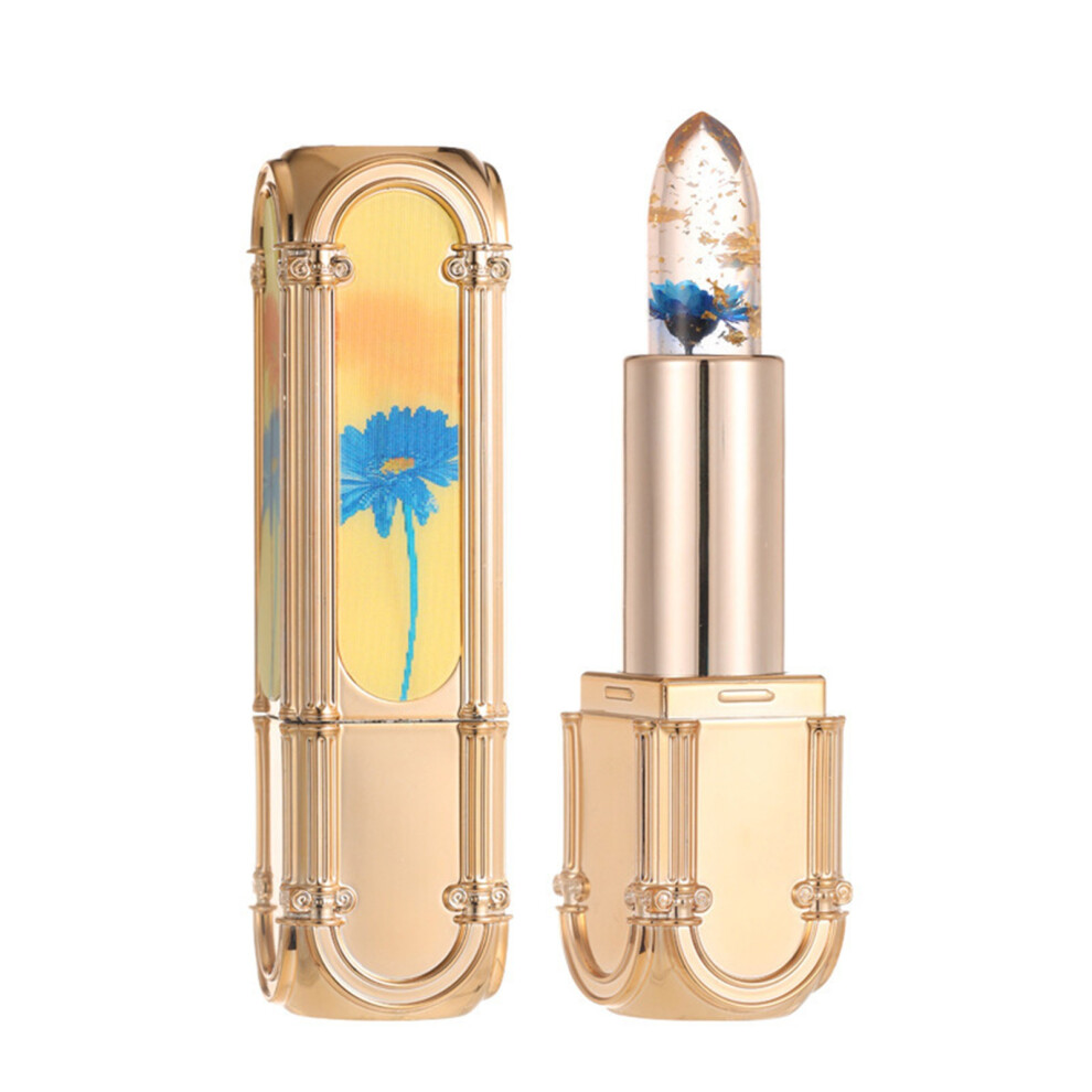 (Blue) 3.8g Color Changing Lipstick Huayang Jelly Lip Color Color Changing Long-lasting Moisturizing Cream Color Changing Gloss Lip Color