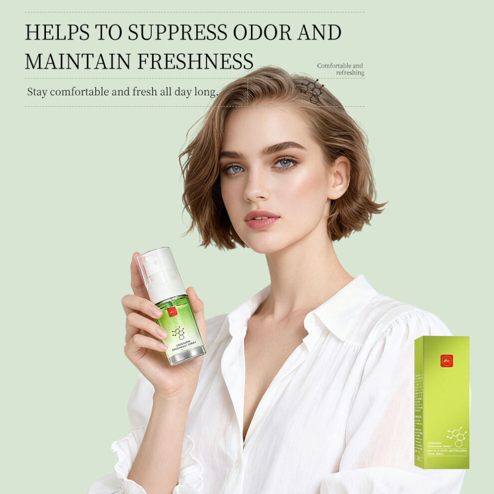 (Multicolor) Armpit Odor Removing Spray Lasting Fresh Deodorant Dry Sweat Armpit Spray 20ml