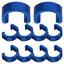 10 unid. braçadeiras c para e mangueiras, fixadores bike (azul)