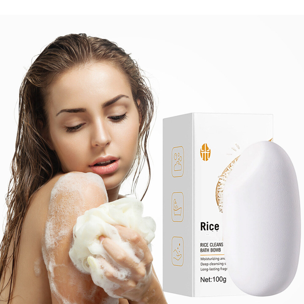 White (White) Rice Puree Cleansing Cleansing Bath Soap
