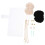 conjunto de material para bolsa de ponto cruz, kit diy 7