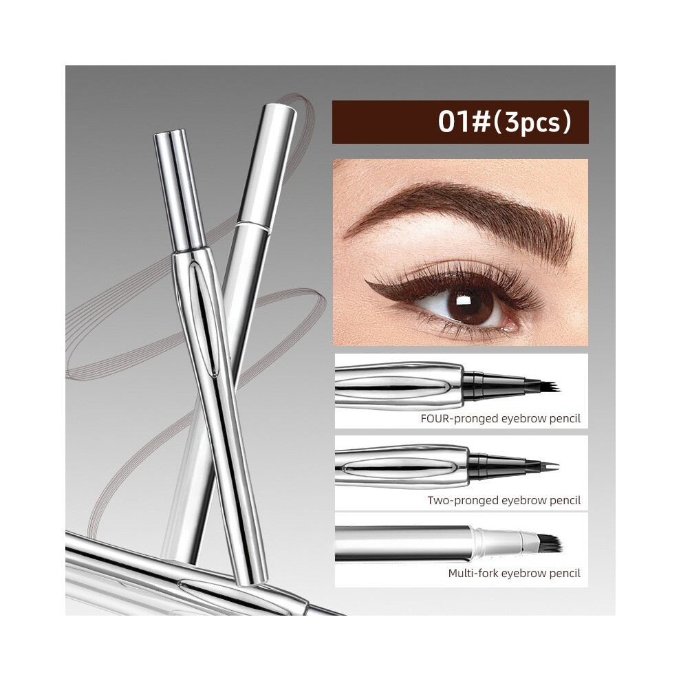 (A) Double Headed Fine Eyebrow Pencil  Waterproof And Sweat  Long Lasting Shaping Natural And Three Dimensional Without Fading