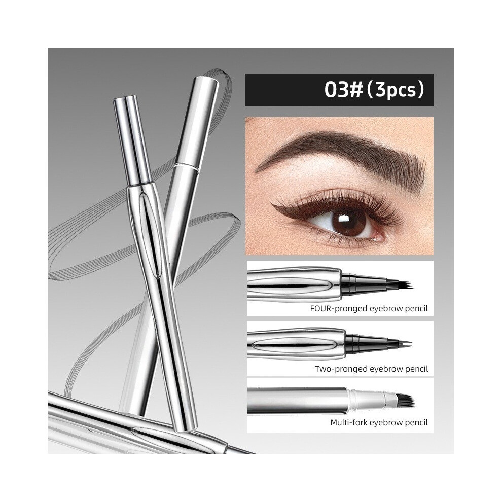 (C) Double Headed Fine Eyebrow Pencil  Waterproof And Sweat  Long Lasting Shaping Natural And Three Dimensional Without Fading