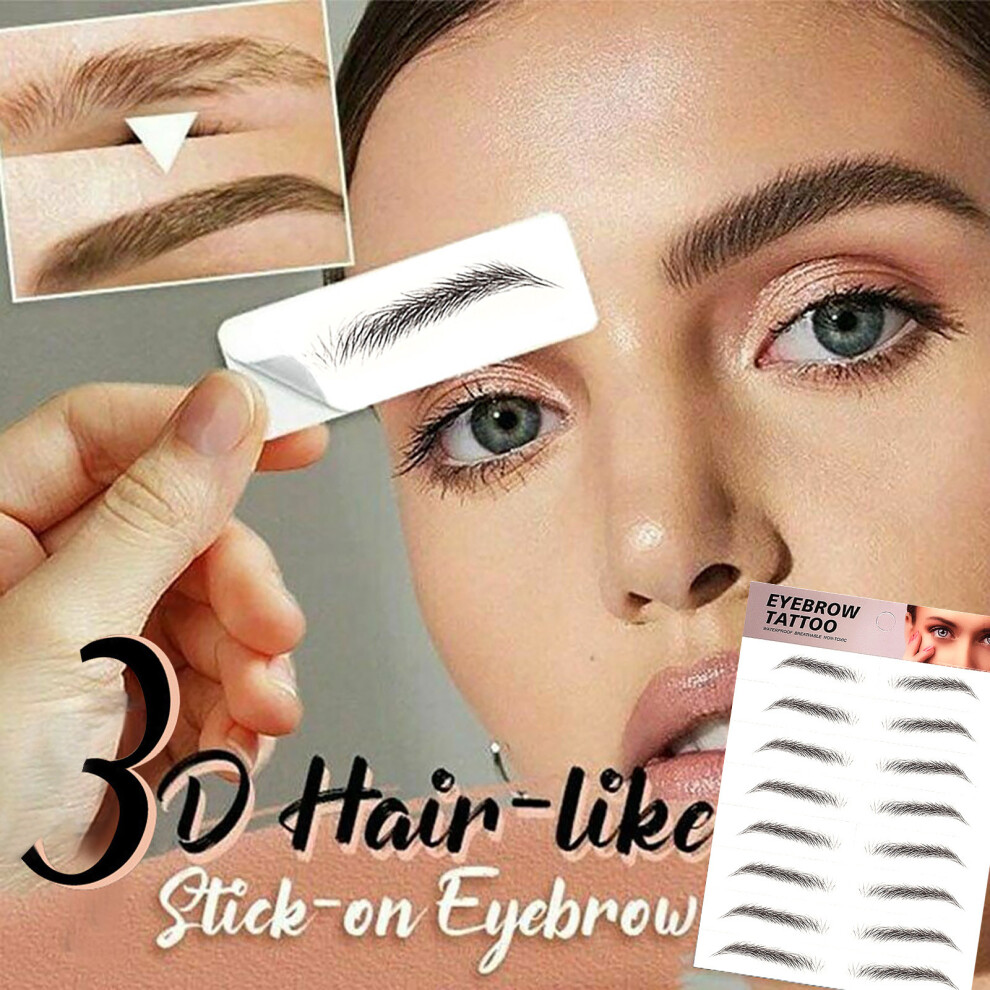 (White) Hair-Like Authentic Eyebrows Grooming Shaping Brow Shaper Makeup Brow Stick