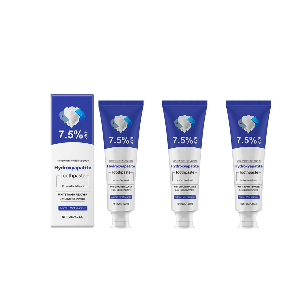 (B) Toothpaste Hydroxyapatite Fresh Breath  Teeth Reduced Tooth Stains  White Toothpaste 120g