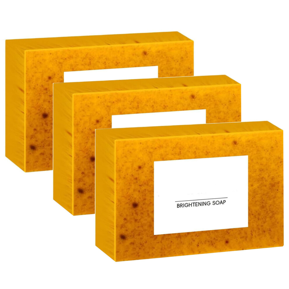 (A) Soap Lemon Turmeric Soap Tablets Cleansing Turmeric Soap Facial And Body Shower Soap Firming Pores And Removing Pigments