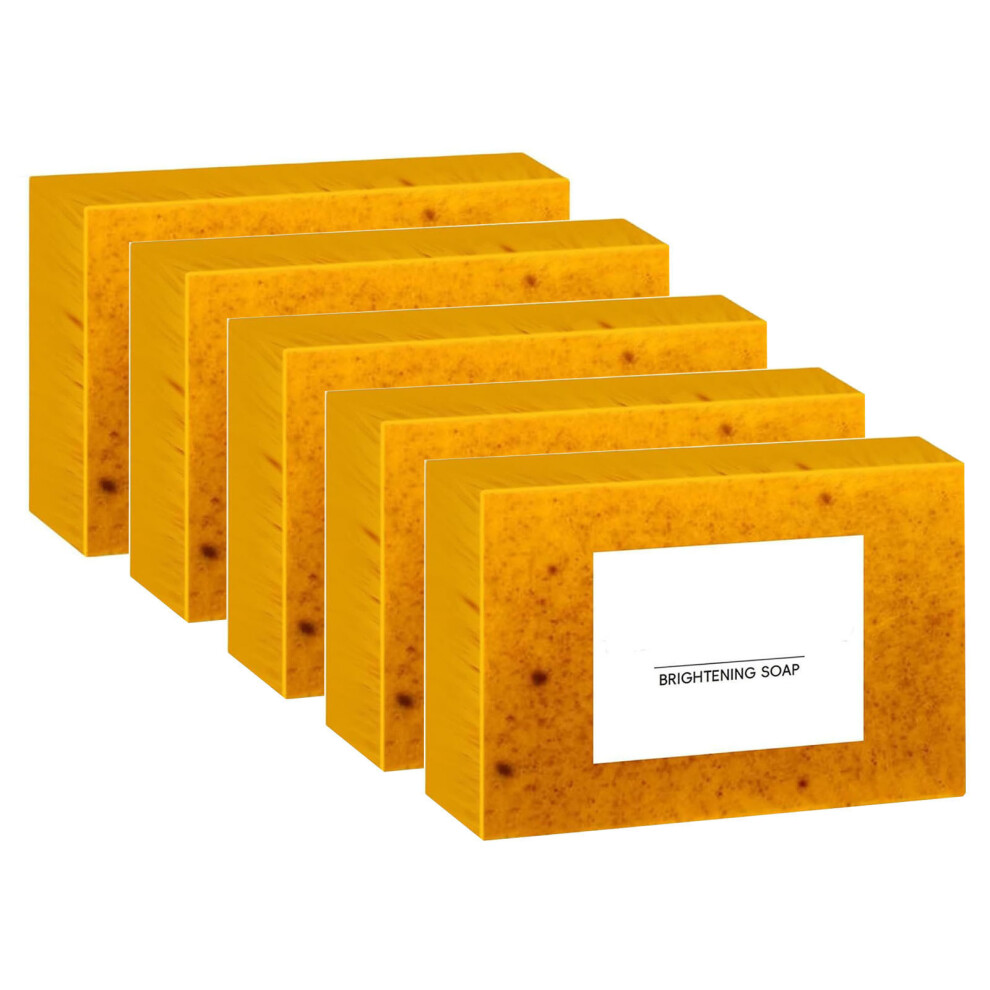 (C) Soap Lemon Turmeric Soap Tablets Cleansing Turmeric Soap Facial And Body Shower Soap Firming Pores And Removing Pigments