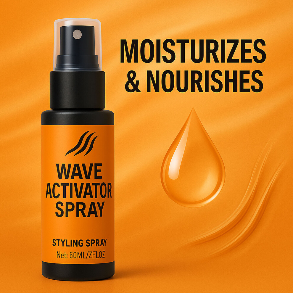 (Multicolor) Leave In Conditioner Spray For Curly And Wavy Hair AntiFrizz  For Split Ends And Breakage 60ml