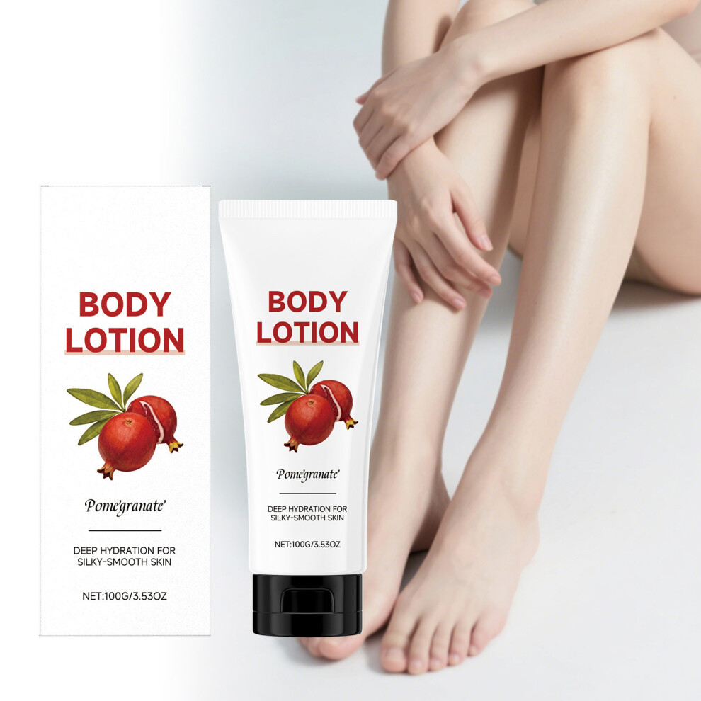 (Multicolor) Body Lotion Pomegranate Fruit Moisturizing Hydrating Moisturizing Repair Barrier Improve Dryness 100g